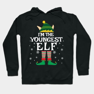 I'm The Youngest Elf Matching Family Christmas Pajama shirt Hoodie